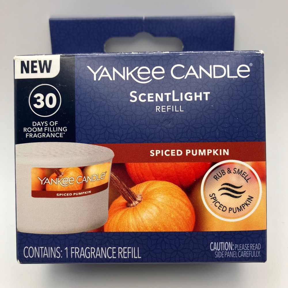 Yankee Candle ScentLight Refill Spiced Pumpkin 30 Days Room Filling Fragrance
